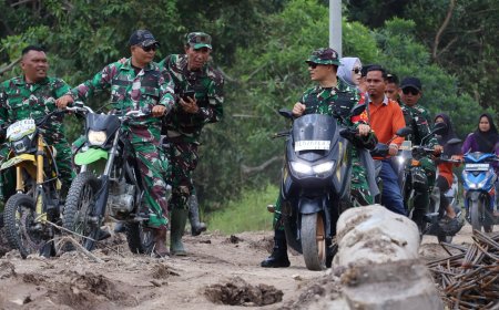 Jelang Tim Wasev Mabesad Datang, Dandim 0313/KPR Cek Langsung Progres TMMD ke-129 di Pangkalan Terap
