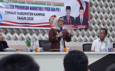 Wabup Kampar Ajak Pelajar Jadi Pelopor Perangi Narkoba