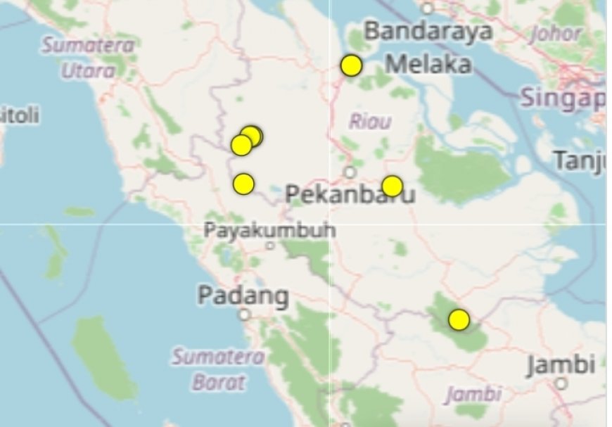 Hari Ini, Hotspot di Riau Bertambah Jadi Delapan Titik