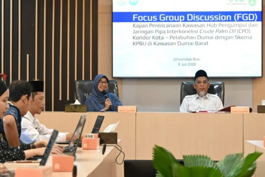Unri Usulkan Sistem Pipa CPO ke Pelabuhan Dumai, Solusi Pangkas Biaya Logistik dan Kemacetan