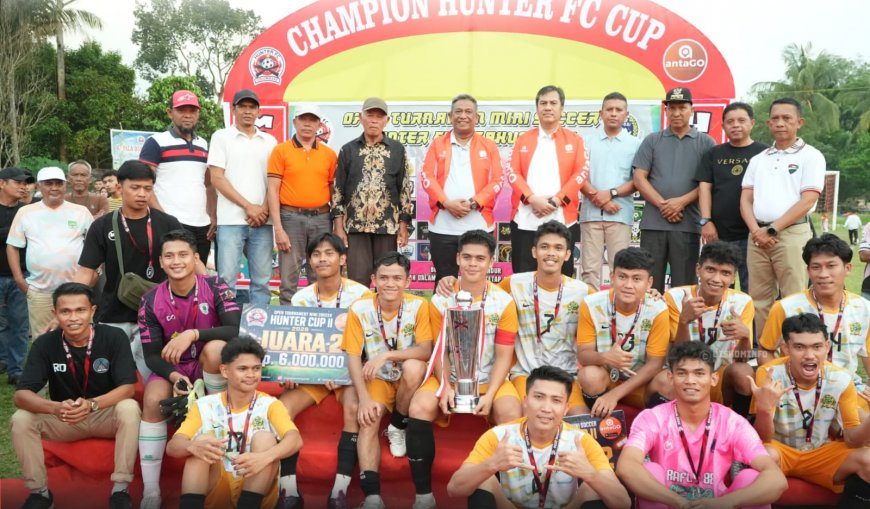 Rafli88 FC Juara Hunter II Cup 2026, Bupati Rohul Sebut Turnamen Mini Soccer Jadi Ajang Pembinaan Atlet Muda