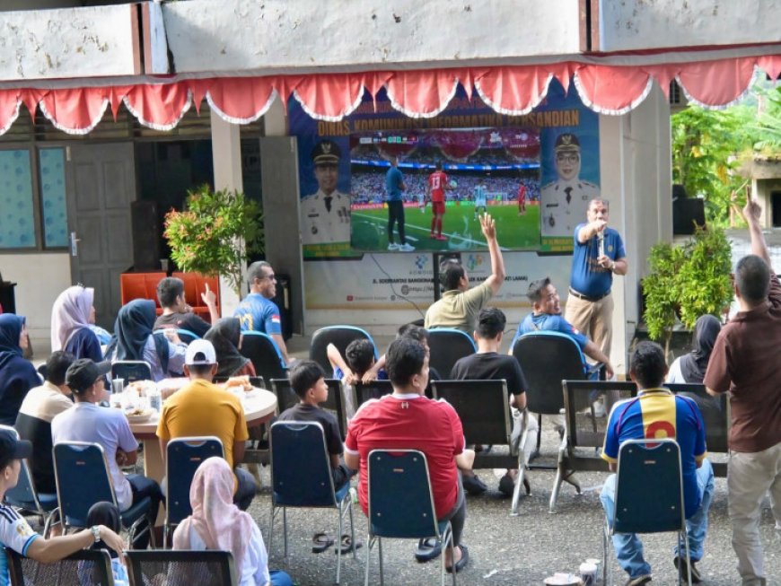 Diskominfo Kampar Gelar Nobar Piala Dunia 2026, Libatkan UMKM dan Bagikan Doorprize untuk Warga
