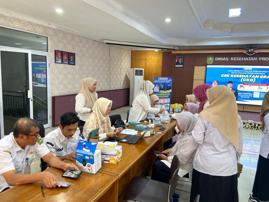 Kejar Target Nasional, Dinkes Riau Gelar Cek Kesehatan Gratis bagi Hampir 30 Ribu PNS