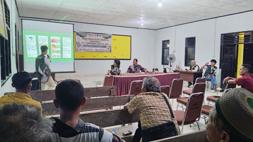 Mahasiswa Kukerta UNRI Kenalkan Aplikasi Plantix, Bantu Petani Rokan Hulu Deteksi Hama Lewat AI