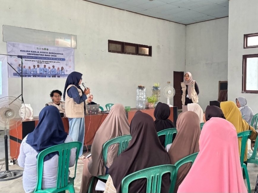 Langsung Praktik, Mahasiswa KKN Unri Dorong Warga Desa Rimpian Terapkan Akuaponik Rumahan