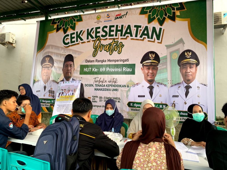 Semarak HUT Riau ke-69, Umri Gelar Pemeriksaan Kesehatan Gratis Selama Tiga Hari