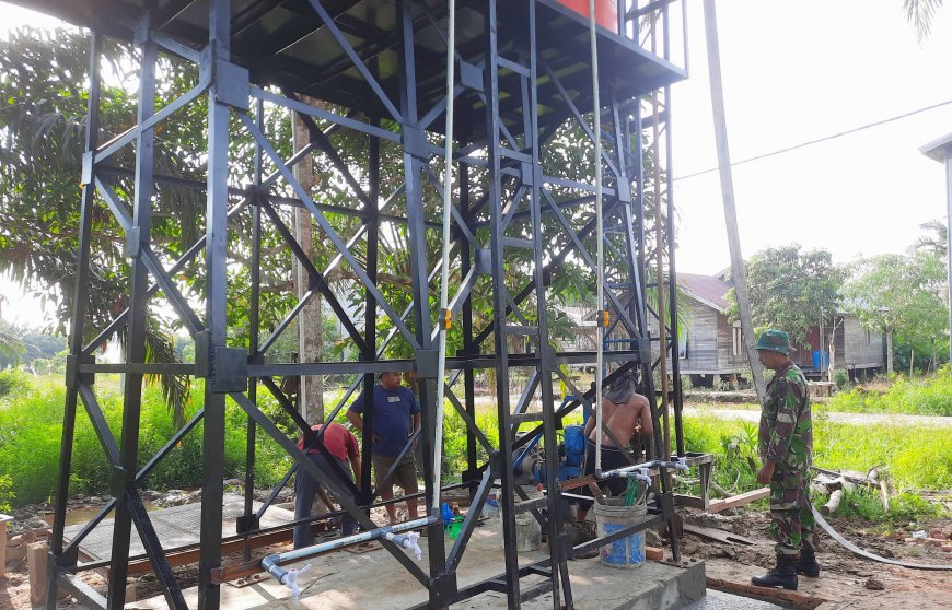 Satgas TMMD Mulai Bangun Sumur Bor di Pangkalan Terap, Warga Diharapkan Tak Lagi Kesulitan Air Bersih