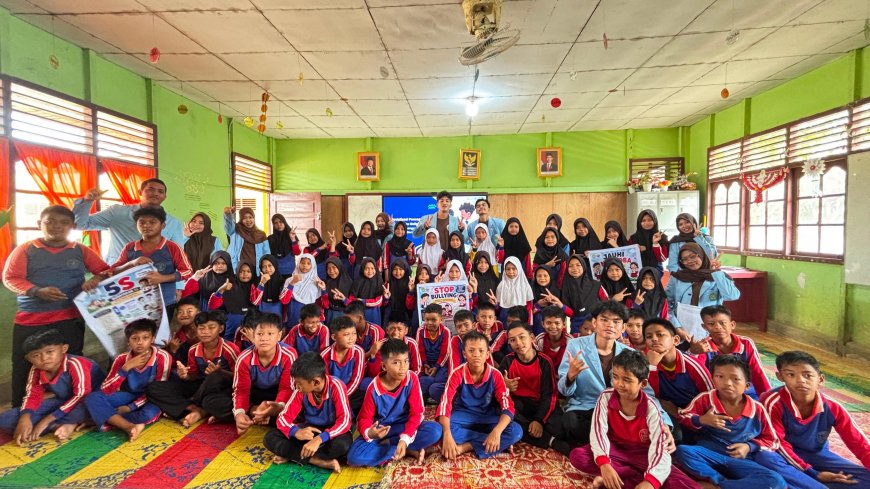 Mahasiswa Kukerta Unri Tanamkan Budaya Saling Menghargai Lewat Sosialisasi Stop Bullying di SDN 006 Redang