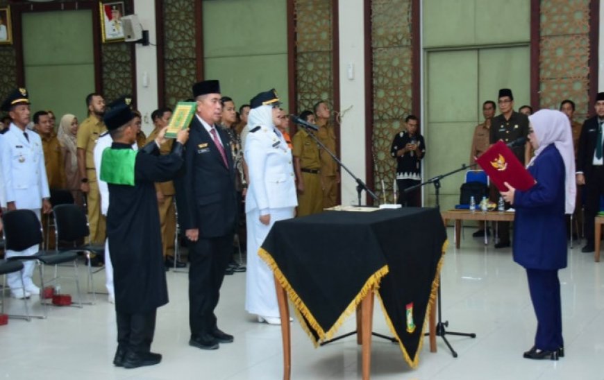 35 Pejabat Pemkab Kampar Dilantik, Sejumlah Jabatan Strategis dan Tujuh Camat Berganti