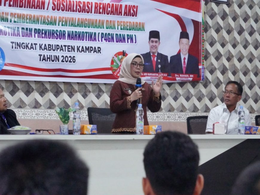 Wabup Kampar Ajak Pelajar Jadi Pelopor Perangi Narkoba