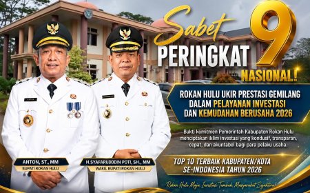 Rohul Masuk 10 Besar Nasional Pelayanan Investasi 2026, Tempati Peringkat Ke-9