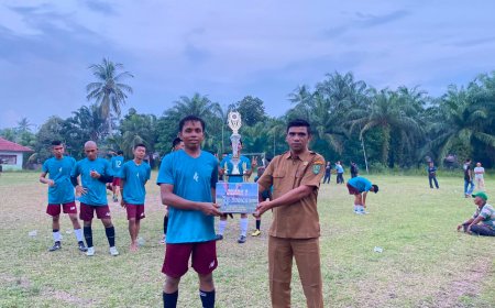Turnamen Liga RW Kampung Rempak Meriah, Mahasiswa Kukerta Unri Bangun Kebersamaan Lewat Sepak Bola