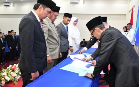 Polbeng Lantik Pejabat Struktural Periode 2026-2030