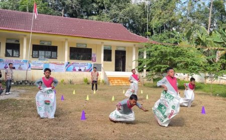 Mahasiswa KKN Unri Hadirkan Pembelajaran Menyenangkan Lewat Gebyar Hari Anak di Kuansing