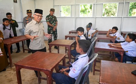 Ruang Kelas Darurat SMP Insani Sorkam Mulai Digunakan