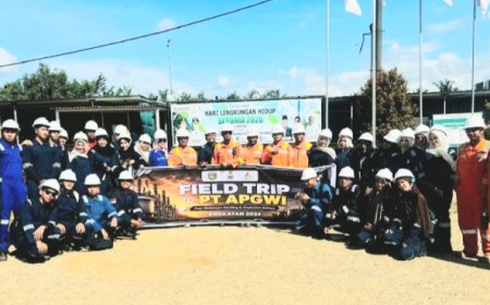 Mahasiswa Teknik Perminyakan UIR Belajar Langsung Proses Produksi Migas di PT APG Westkampar Indonesia