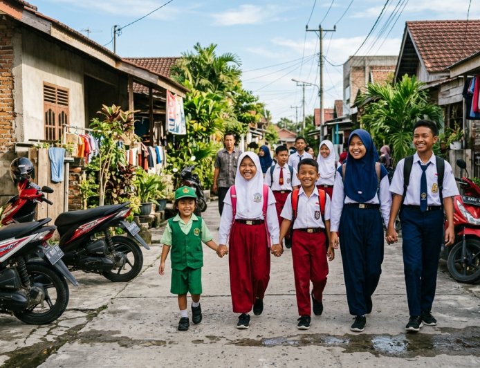 Pemko Pekanbaru Gratiskan Tiga Setel Seragam untuk Seluruh Siswa Baru SD dan SMP Negeri