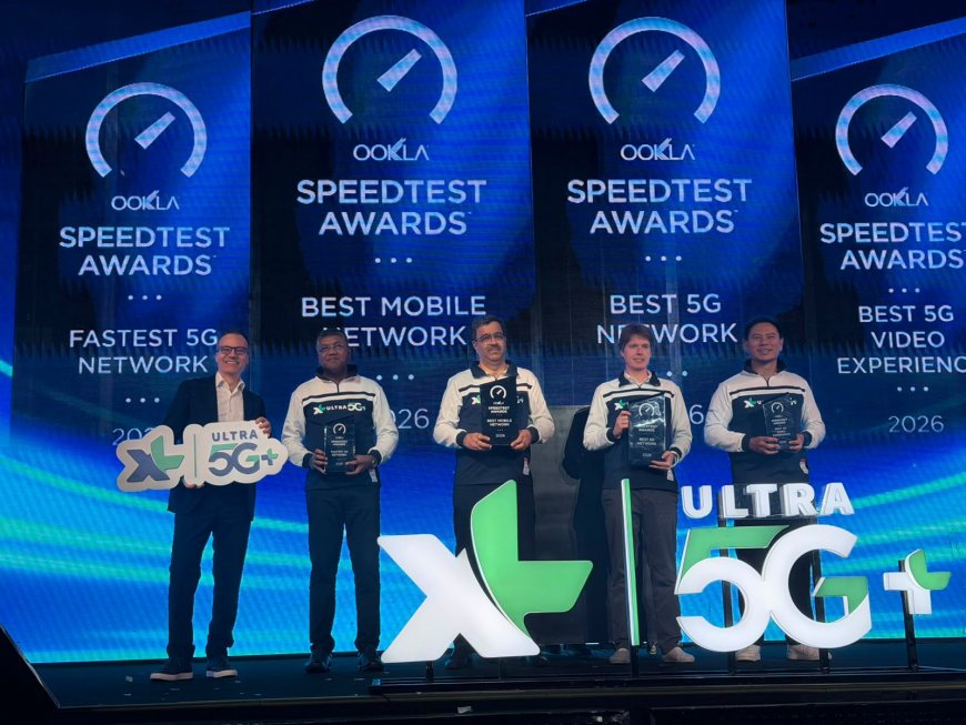 XL Pertama Kali Raih Predikat Best Mobile Network Indonesia versi Ookla 2026