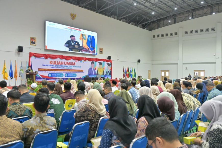 Dihadiri Wamenkes, 357 Mahasiswa Baru Pascasarjana Unri Ikuti Kuliah Perdana