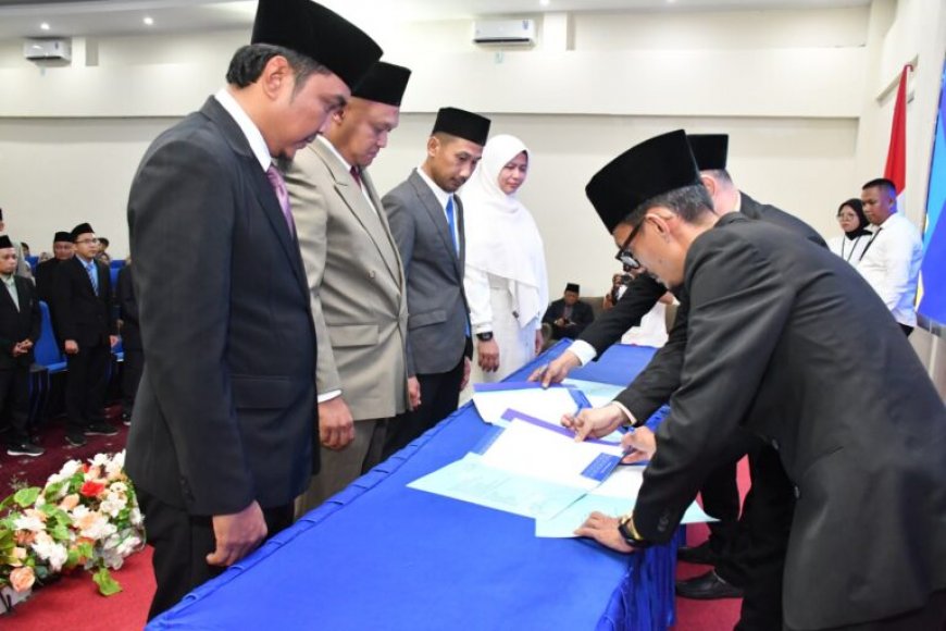 Polbeng Lantik Pejabat Struktural Periode 2026-2030