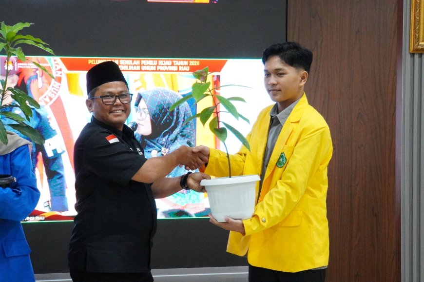 KPU Riau Luncurkan Sekolah Pemilu Hijau 2026, Mahasiswa Dibekali Demokrasi dan Kepedulian Lingkungan