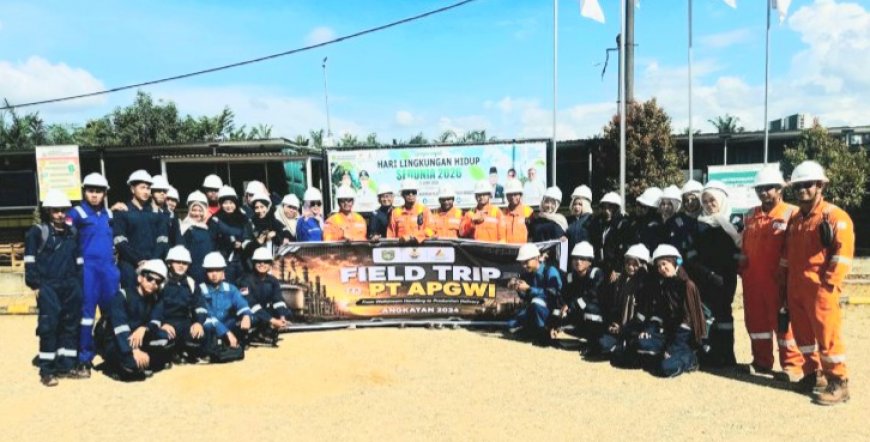 Mahasiswa Teknik Perminyakan UIR Belajar Langsung Proses Produksi Migas di PT APG Westkampar Indonesia