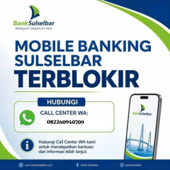 Solusi Sulselbar Mobile Banking Yang Terblokir Salah Pin Atau Lupa Pasword