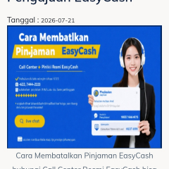 Cara Membatalkan Pinjaman Easycash